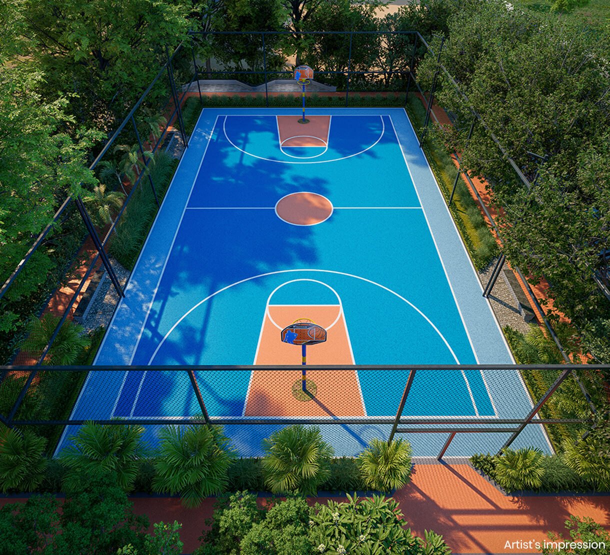 Multi-sports court at Life Republic Hinjewadi
