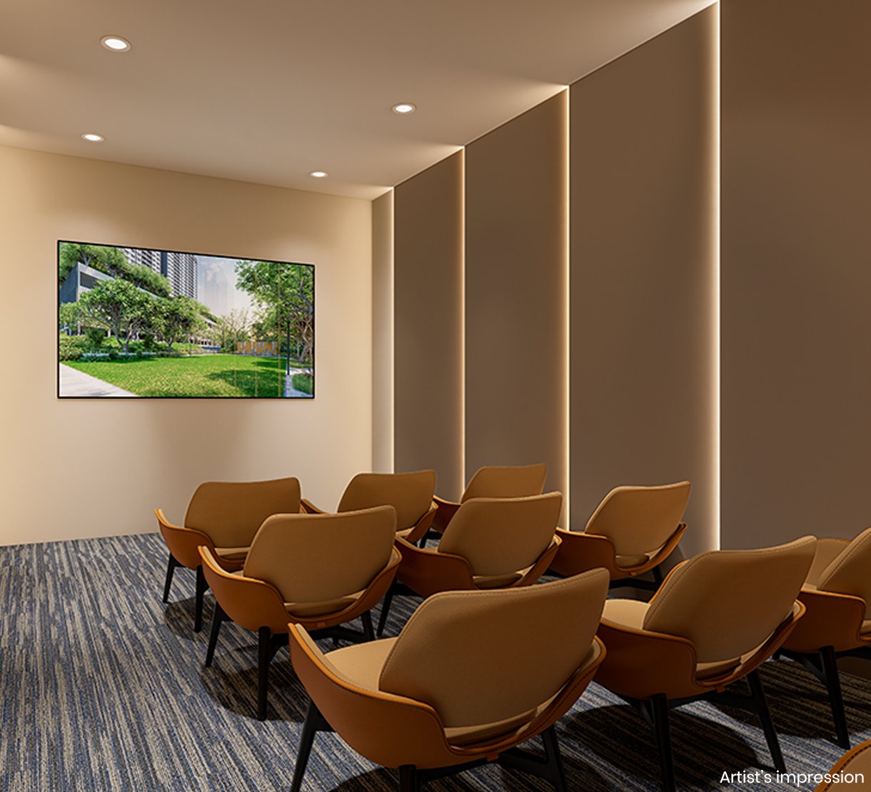 AV room at Life Republic Hinjewadi clubhouse